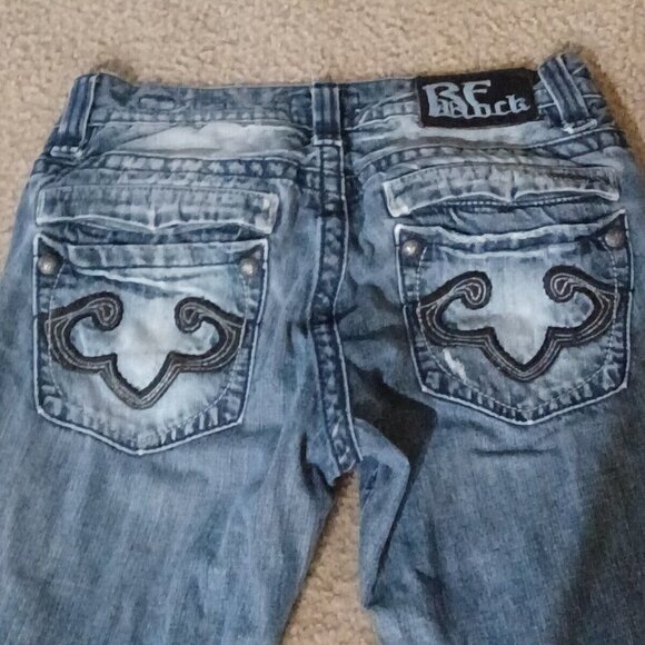 Mens Jeans Express Brand • 31x32 • Tokyo Straight • EUC Straight Leg Medium Wash - Picture 4 of 5